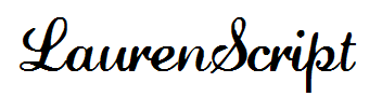 LaurenScript(仅支持英文)字体预览