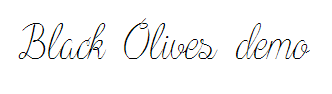 Black Olives demo(仅支持英文) 预览