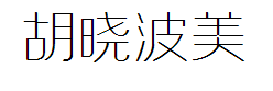 胡晓波美心常规体 预览