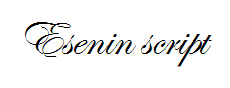 Esenin script One(仅支持英文) 预览