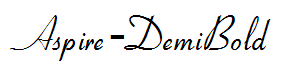 Aspire-DemiBold(仅支持英文)字体预览