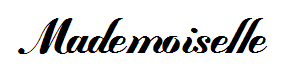 Mademoiselle (仅支持英文)字体预览