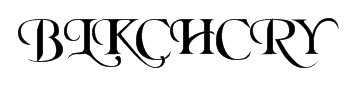 BLKCHCRY字体预览