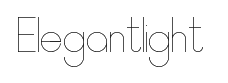 Elegantlight字体预览