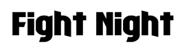 Fight Night字体预览