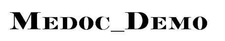 Medoc_Demo字体预览