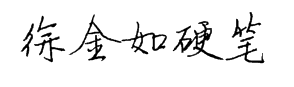 徐金如硬笔行楷 预览