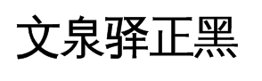 文泉驿正黑 预览